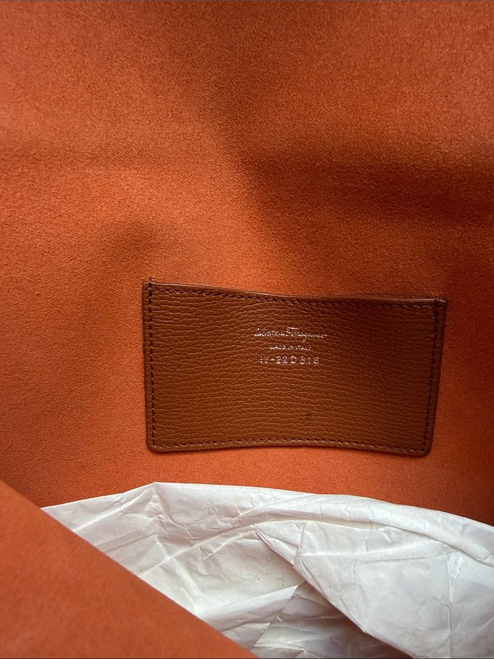 Salvatore Ferragamo Leather Envelope Clutch